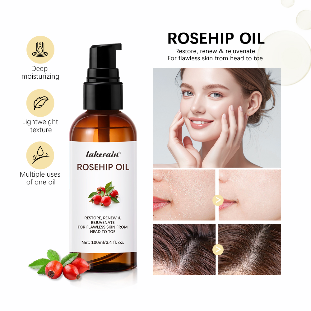 Face Oil Rosehip - 100 ml Çok Fonksiyonlu Nemlendirici Kuşburnu