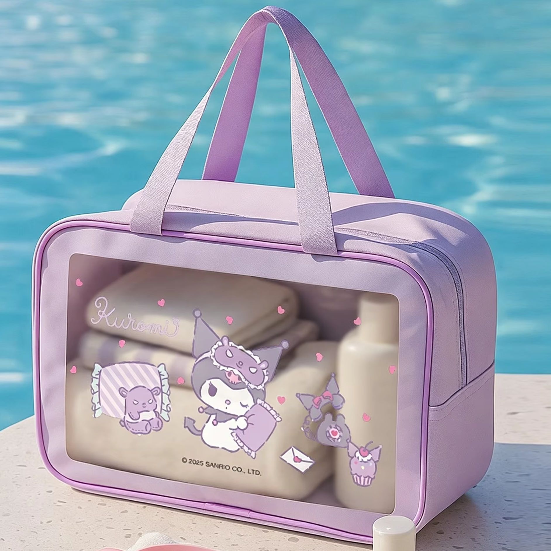 Skincare D'Alba - Kuromi Sanrio Su Geçirmez Saklama Çantası