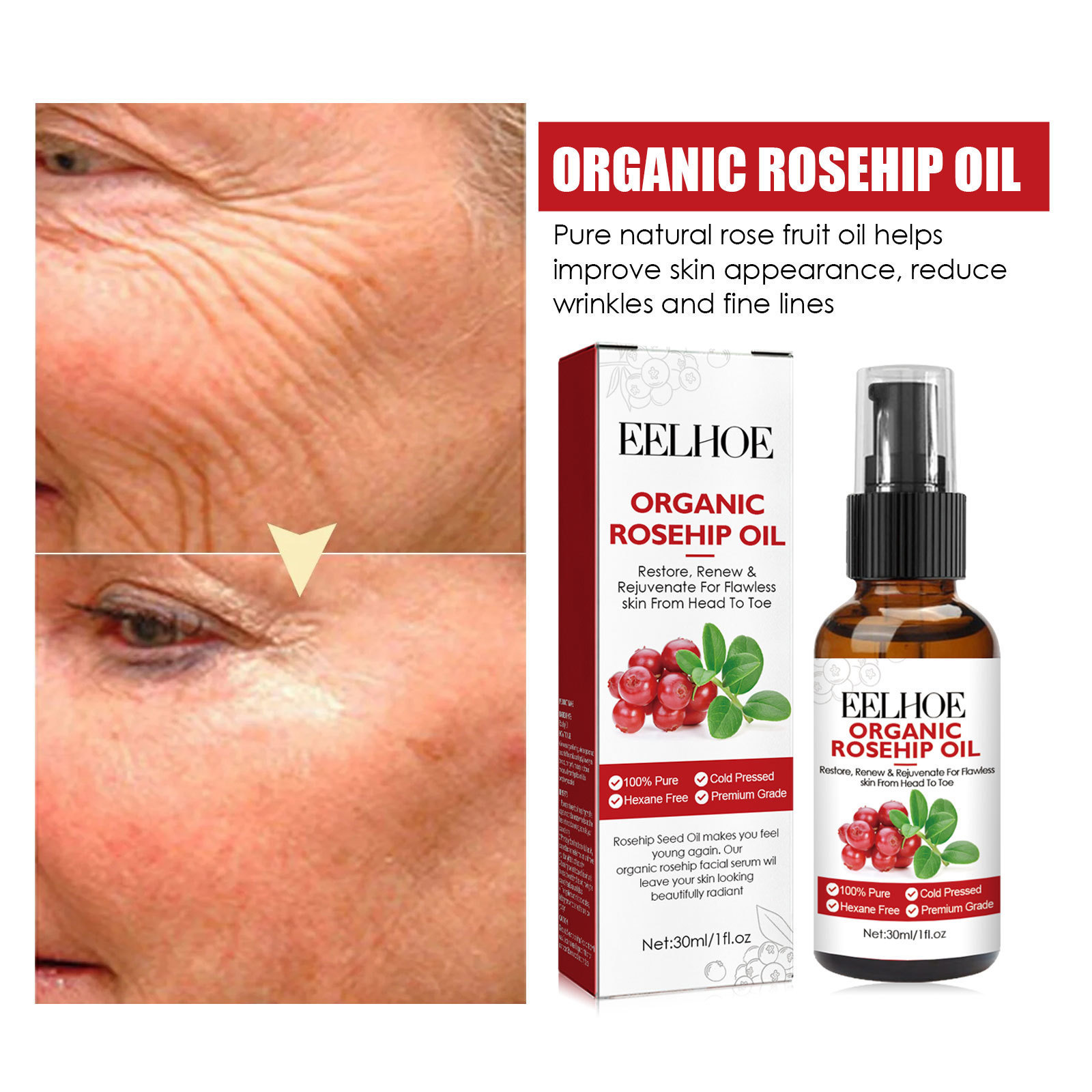 30ml Kuşburnu Yağı Yüz Serumu  - Face Oil Rosehip incelemesi ve fiyatı